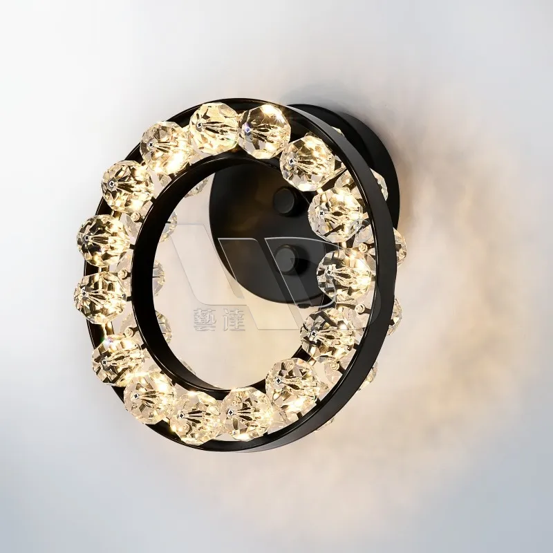 Matt-Black Ball Wall Light