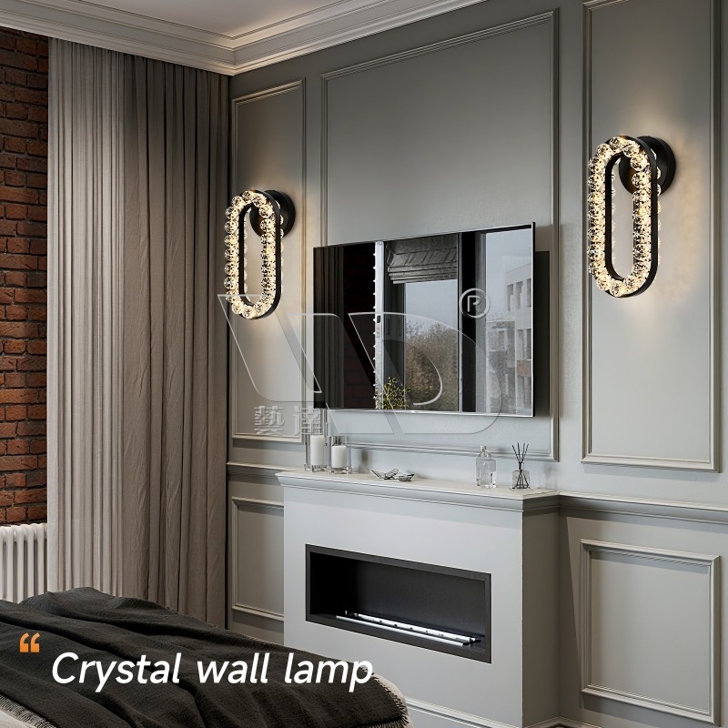 Matt-Black Oval Wall Light