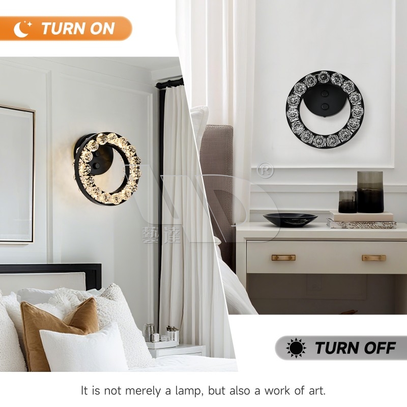 Matt-Black Ball Wall Light