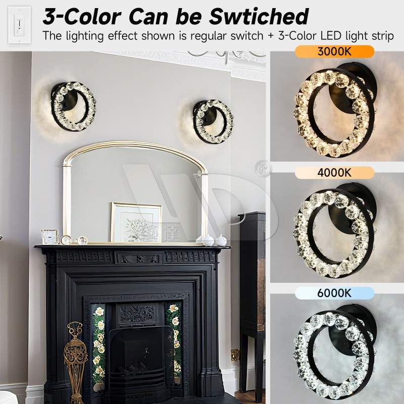 Matt-Black Ball Wall Light