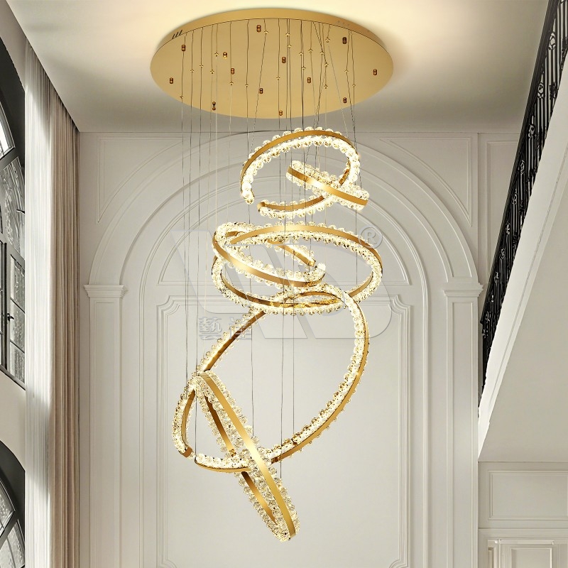 Six Circle Rings Chandelier