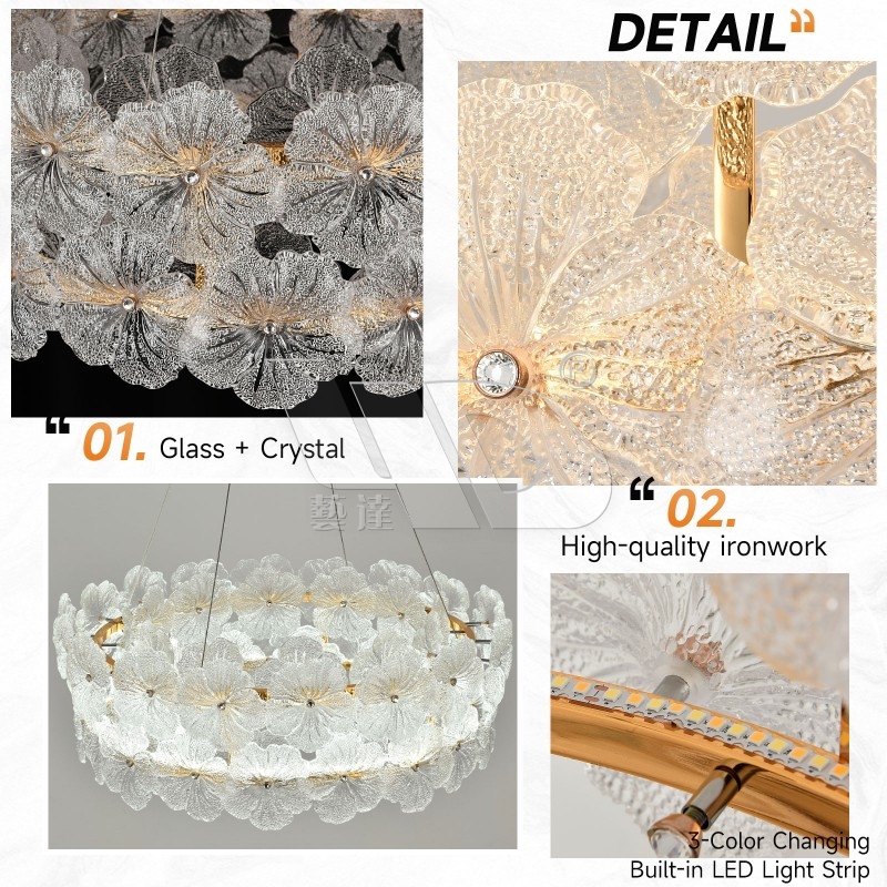 Snow-Flower Pendant Light