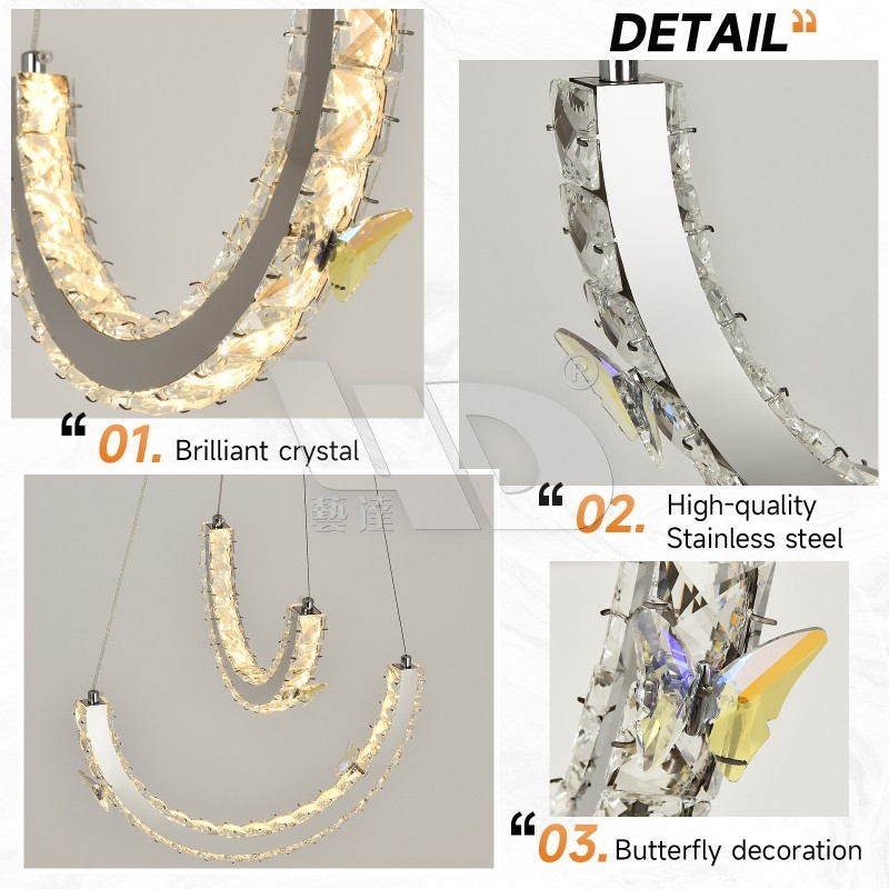 2-Layer Butterfly Chandelier