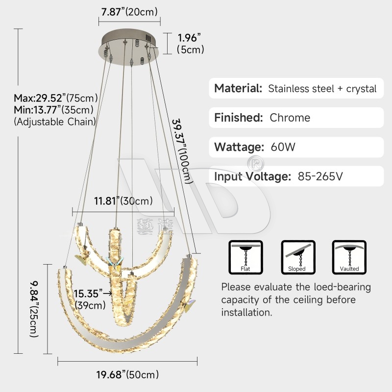 3-Layer Butterfly Chandelier