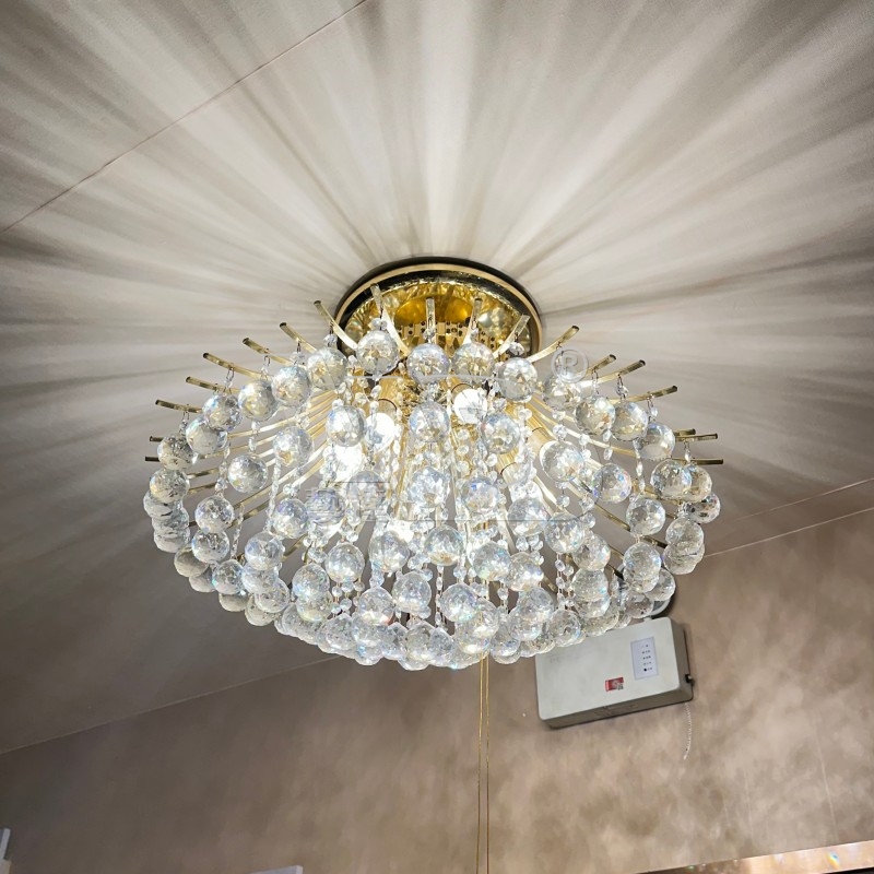 Round Crystal Ceiling Light