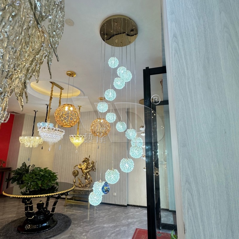 Lychee Ball Glass Chandelier (2)