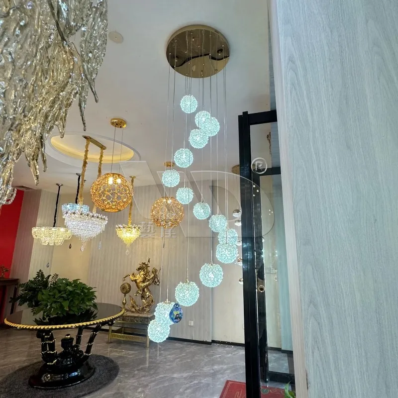 Lychee Ball Glass Chandelier (2)