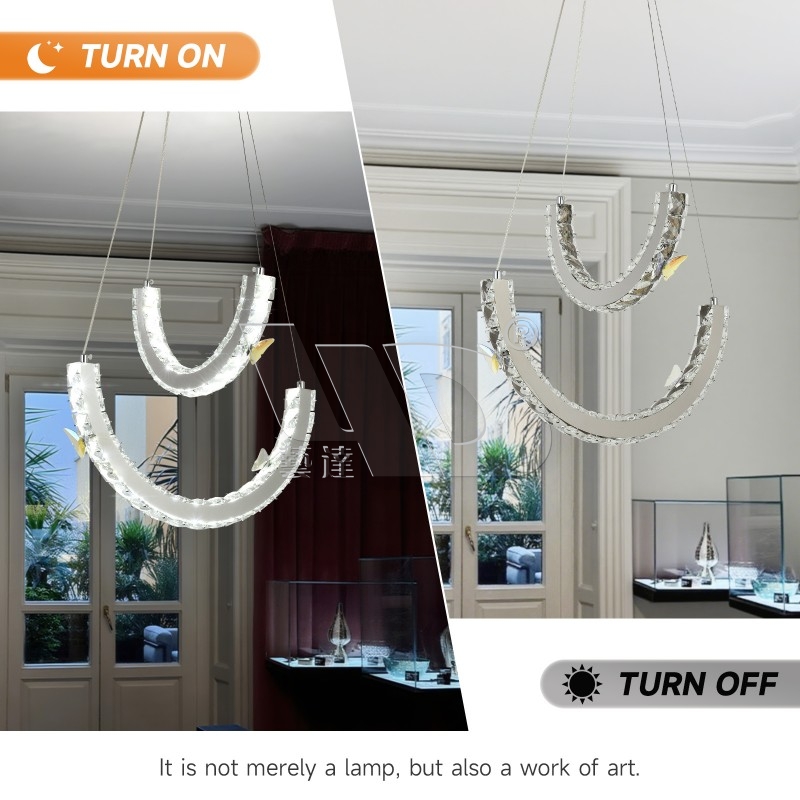 2-Layer Butterfly Chandelier