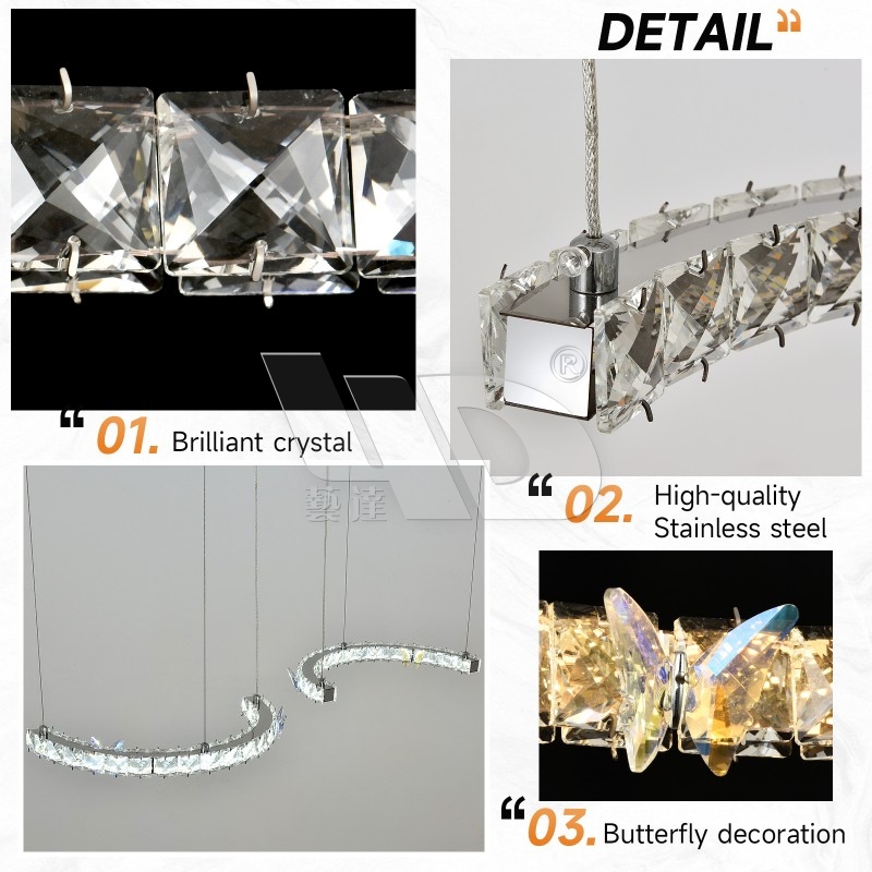 Semi-Circle Butterfly Chandelier