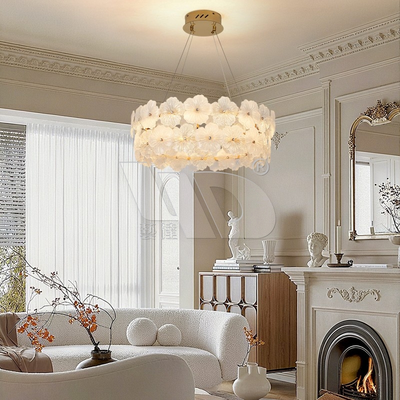 Snow-Flower Pendant Light (Sandblasting Technique)