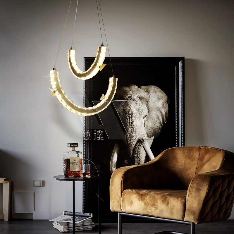 2-Layer Butterfly Chandelier