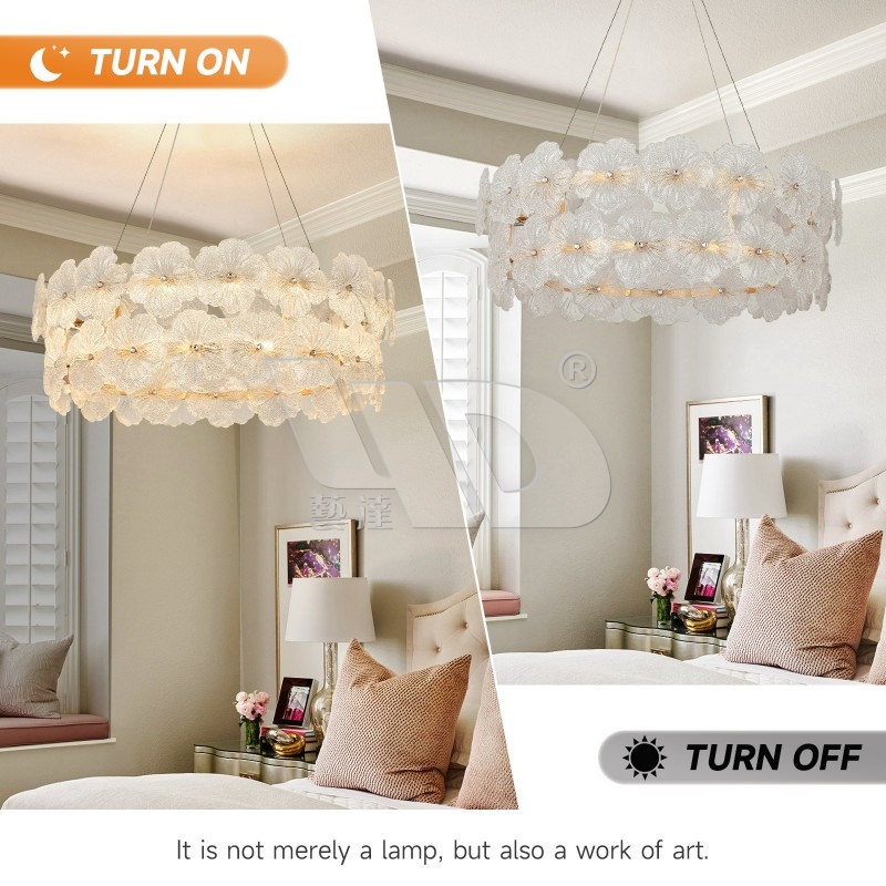 Snow-Flower Pendant Light