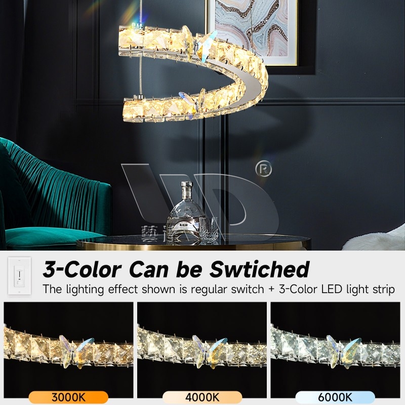 Semi-Circle Chandelier