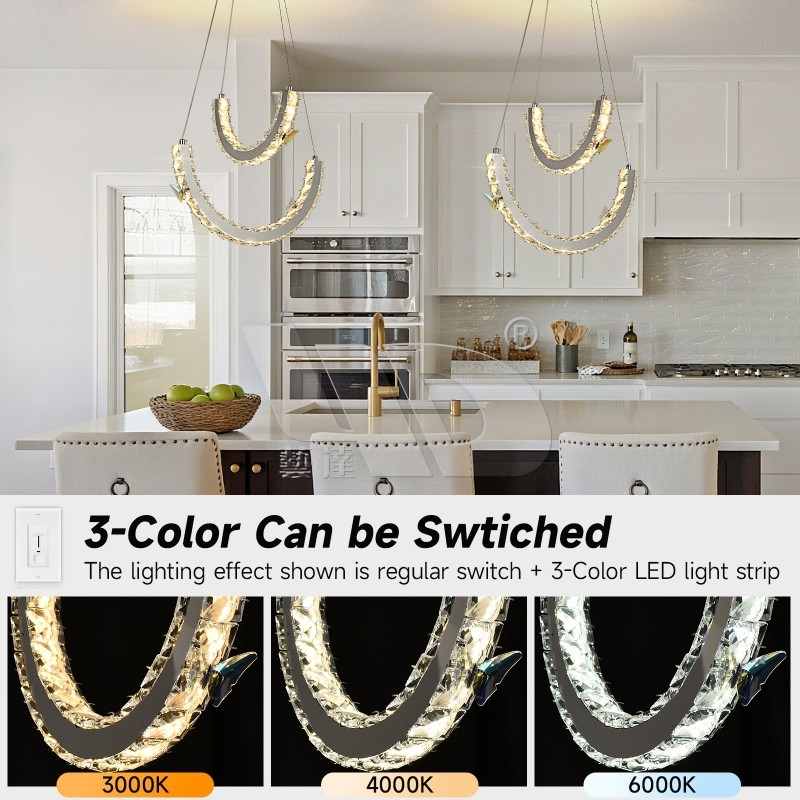 2-Layer Butterfly Chandelier