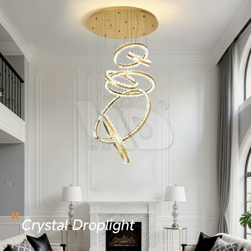 Six Circle Rings Chandelier