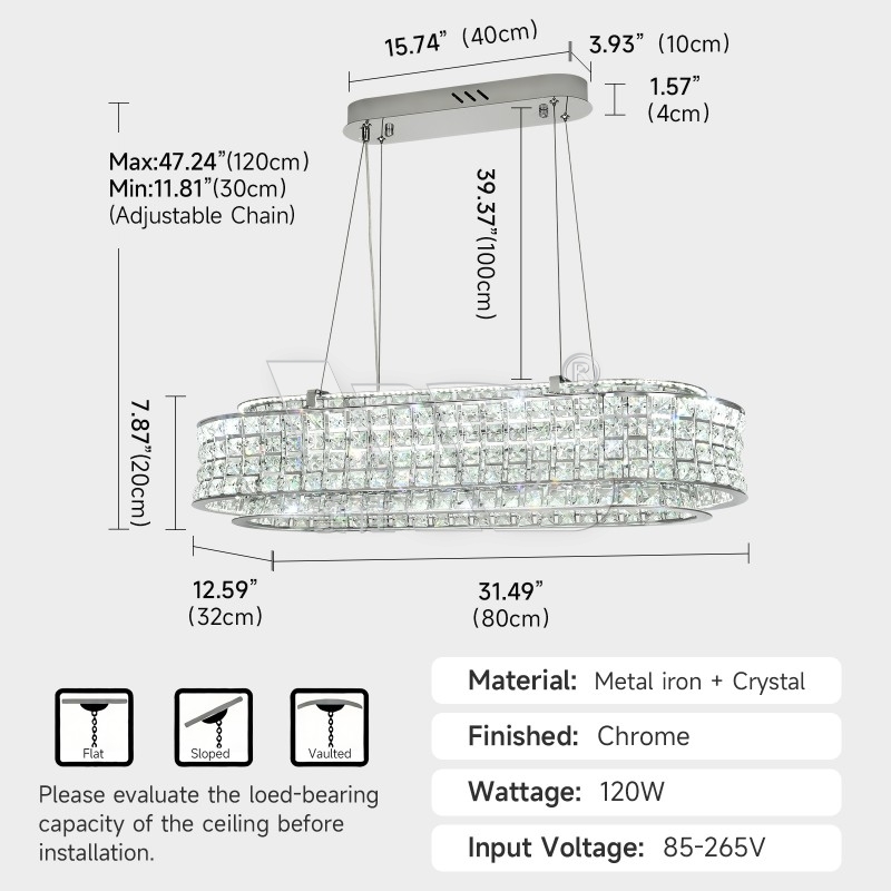 Canton Tower Pendant Lamp (Rectangle)
