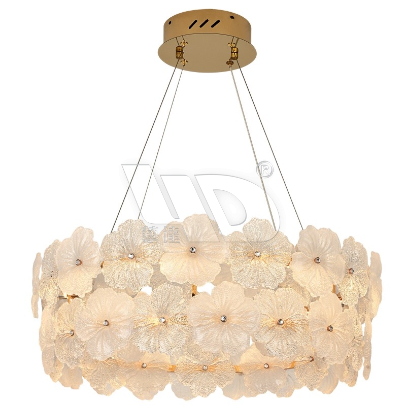 Snow-Flower Pendant Light (Sandblasting Technique)