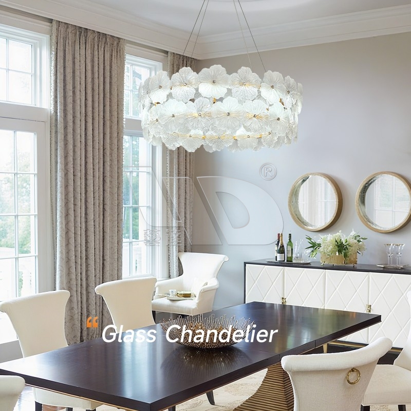 Snow-Flower Pendant Light (Sandblasting Technique)