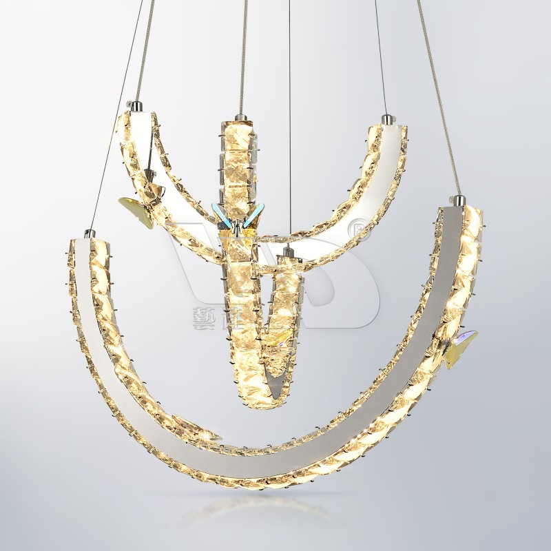 3-Layer Butterfly Chandelier