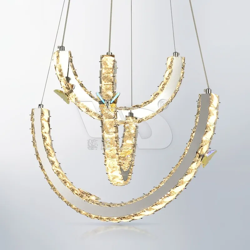 3-Layer Butterfly Chandelier