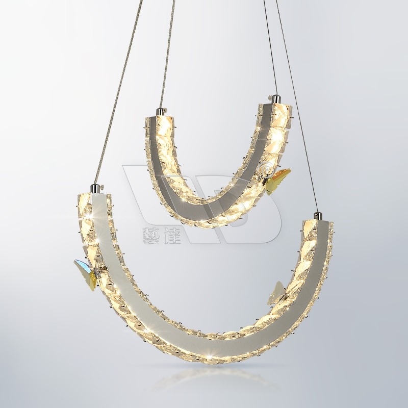 2-Layer Butterfly Chandelier