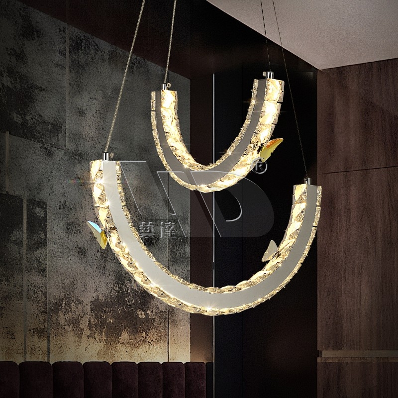 2-Layer Butterfly Chandelier