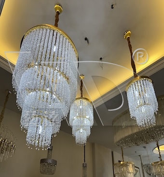 Snow crystal pendant lamp