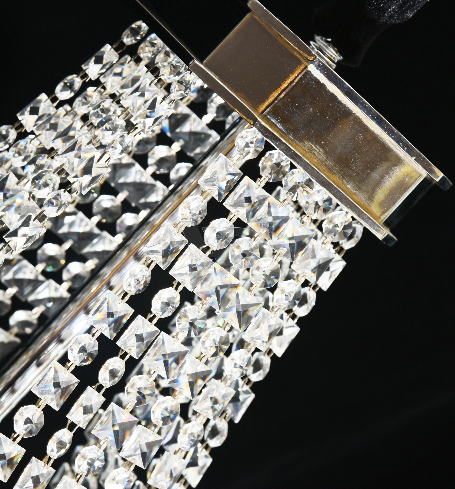 Octagon Crown Crystal Pendant lamp