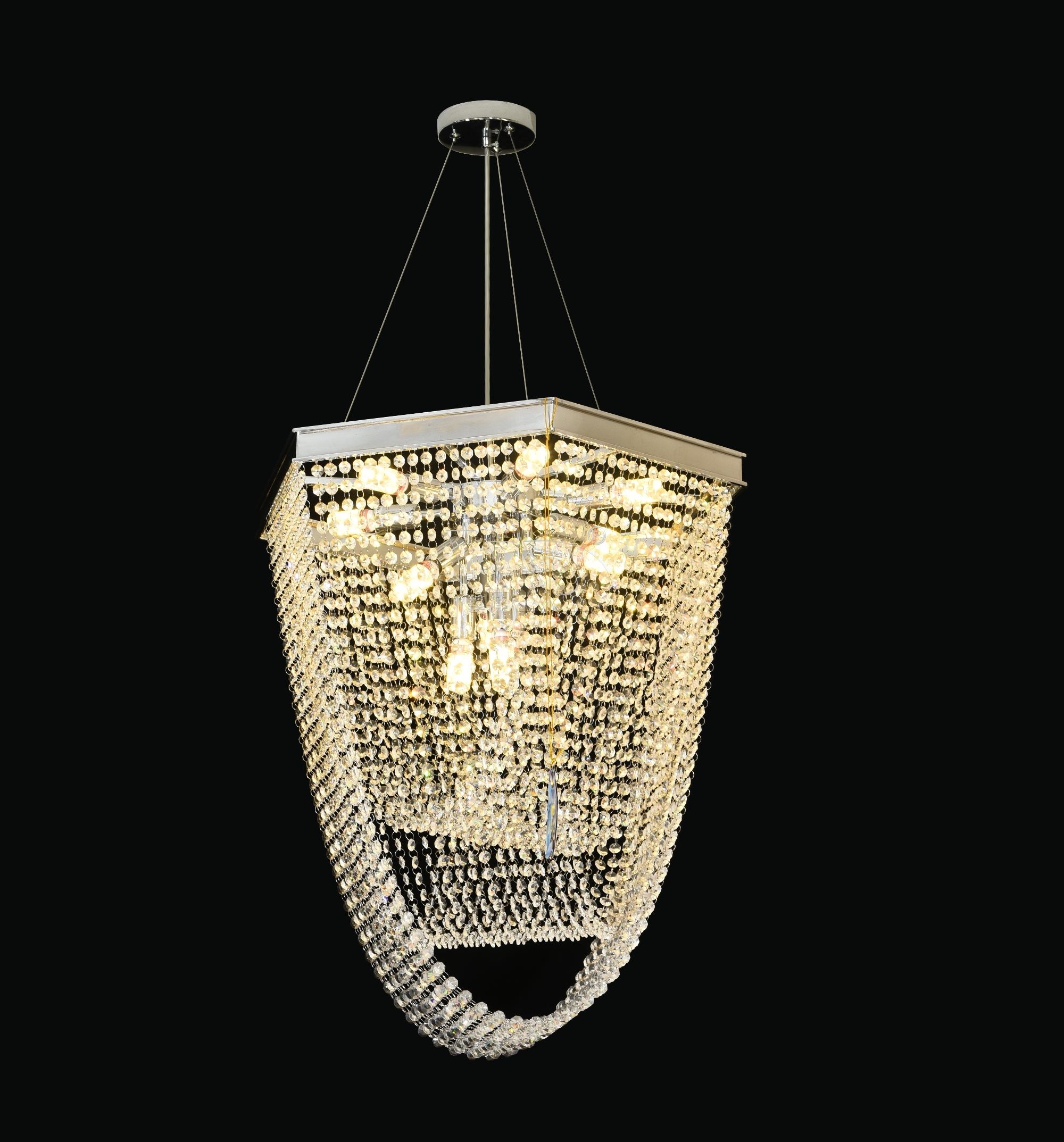 Hexagon Crystal Pendant lamp