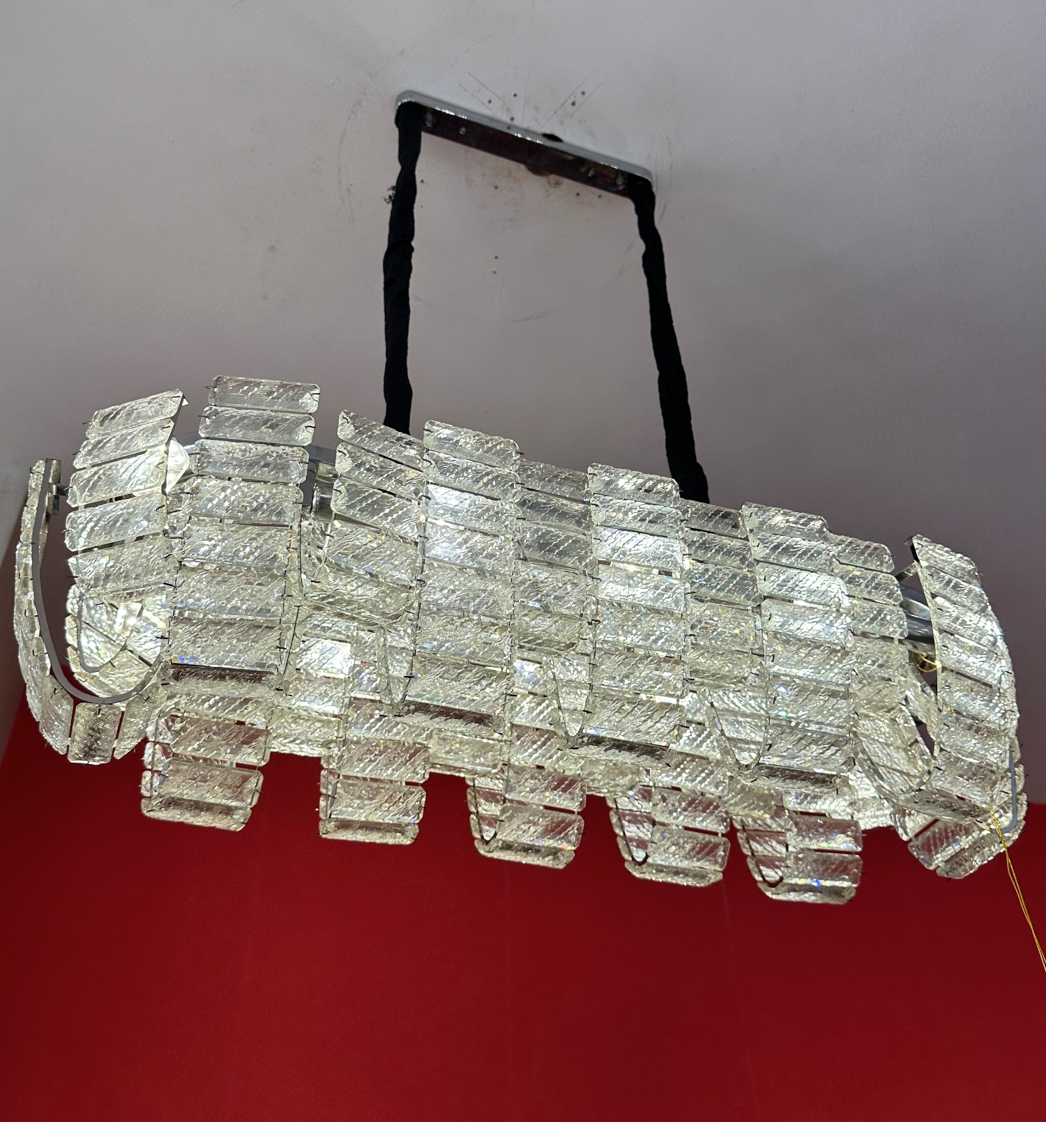 Rectangle Glass Plate Pendant lamp