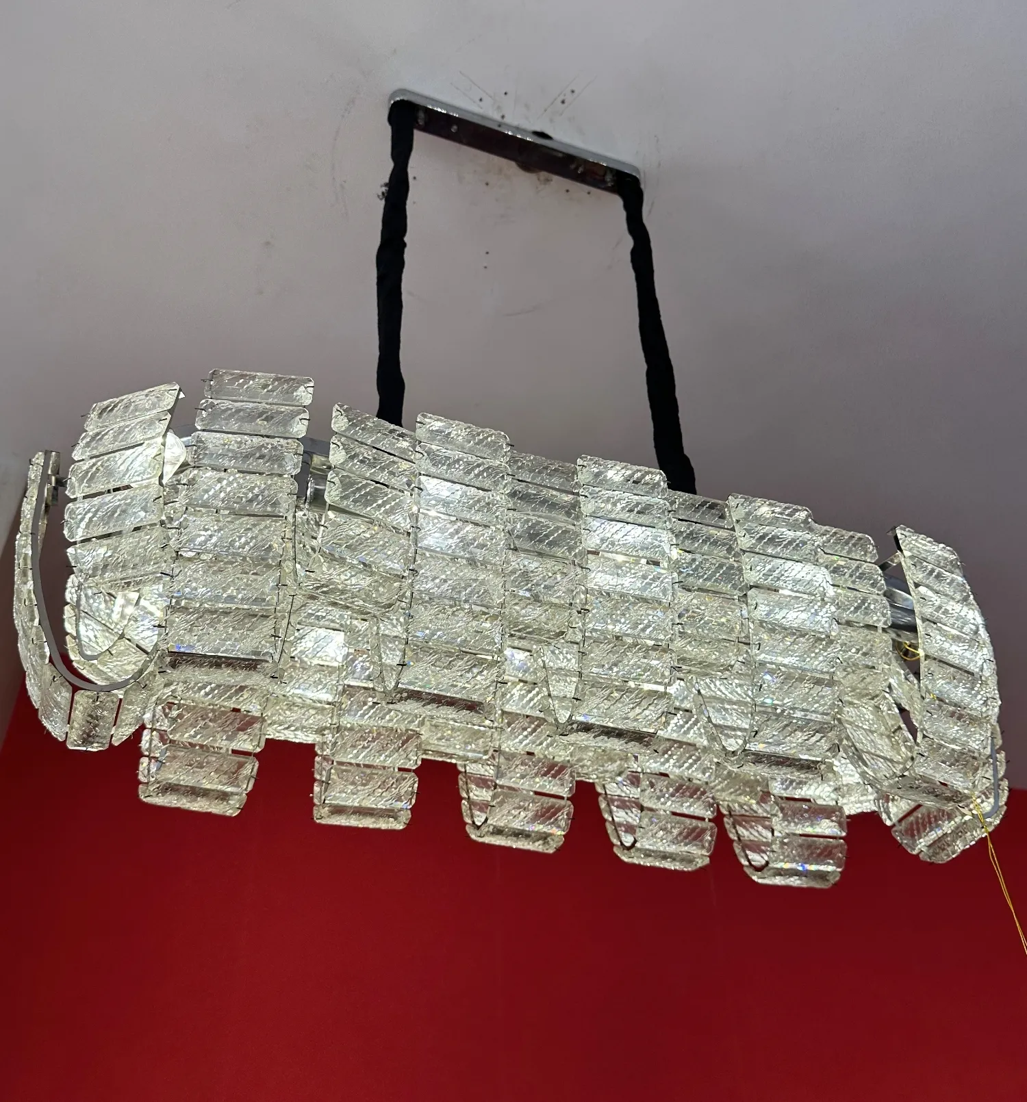 Rectangle Glass Plate Pendant lamp