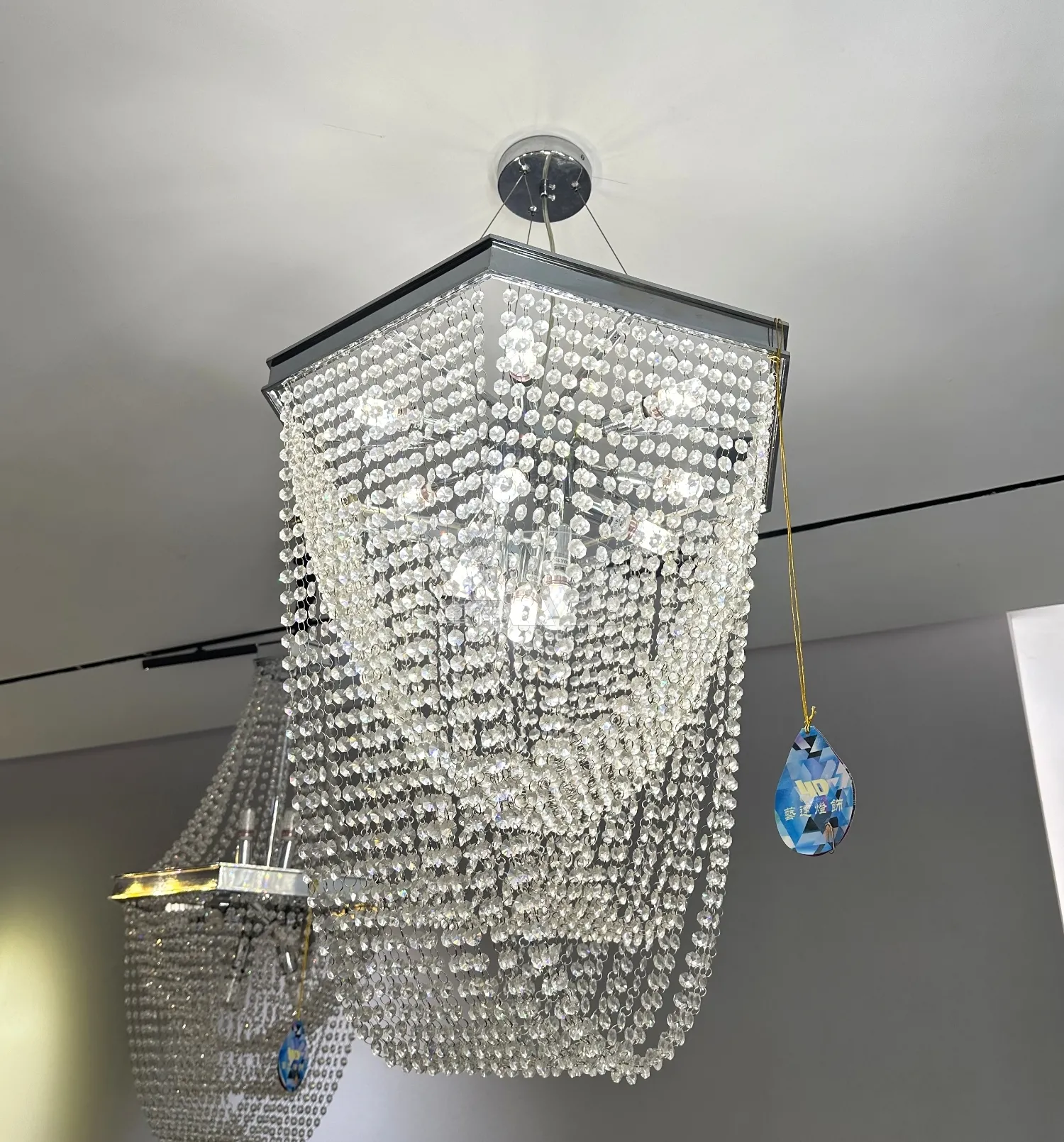 Hexagon Crystal Pendant lamp