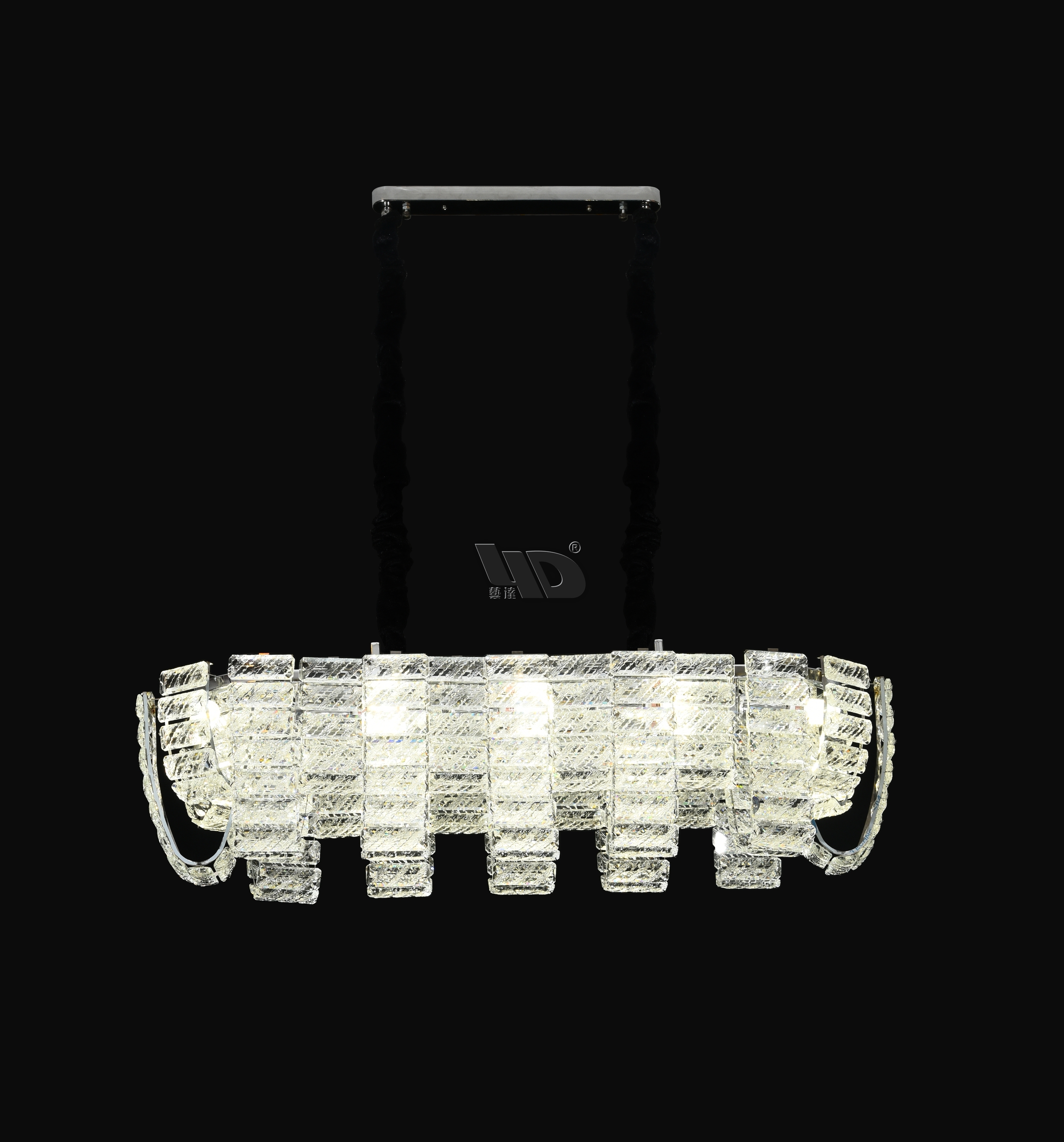Rectangle Glass Plate Pendant lamp