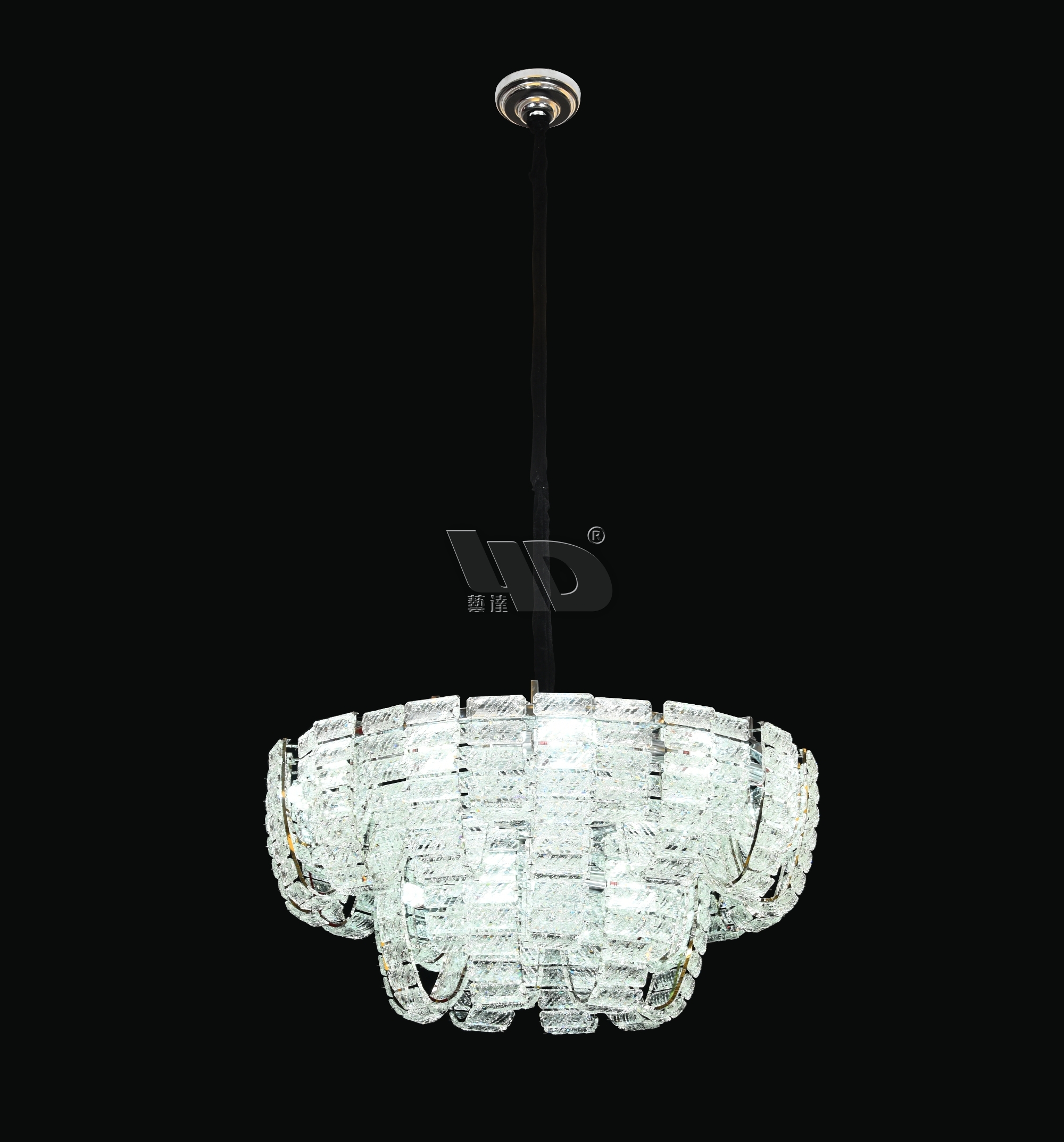 Crystal Plate Pendant lamp