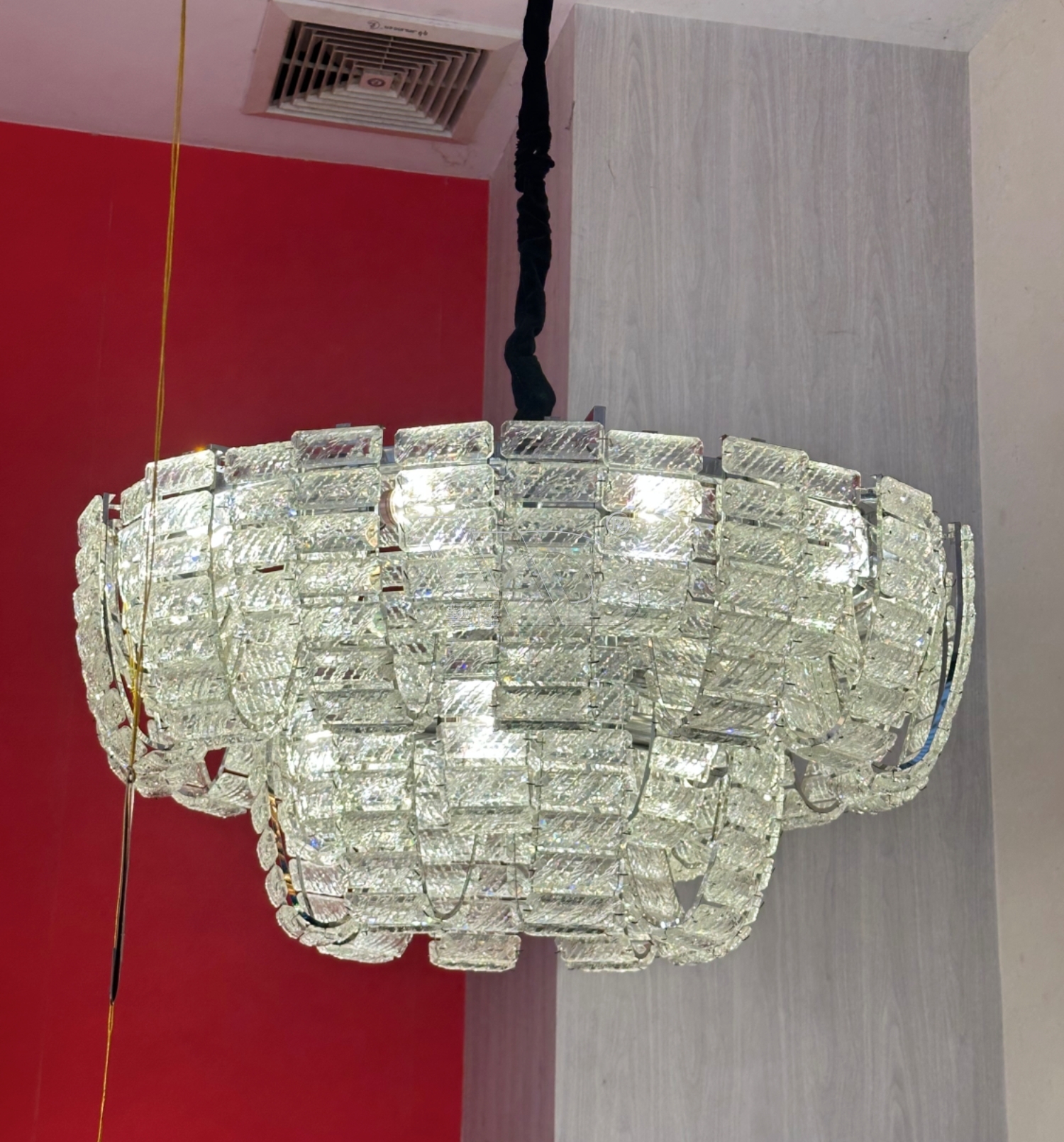 Crystal Plate Pendant lamp