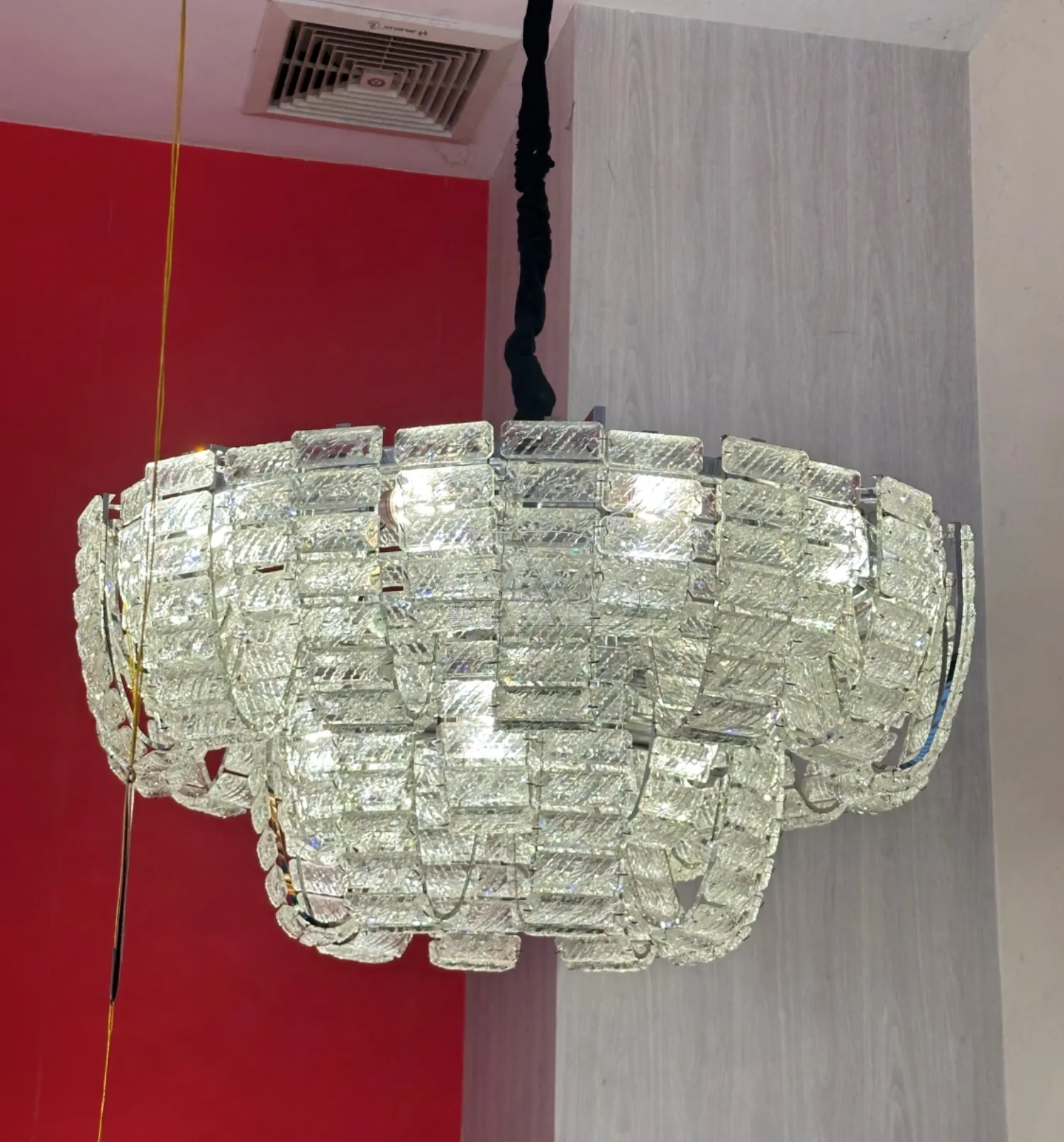 Crystal Plate Pendant lamp