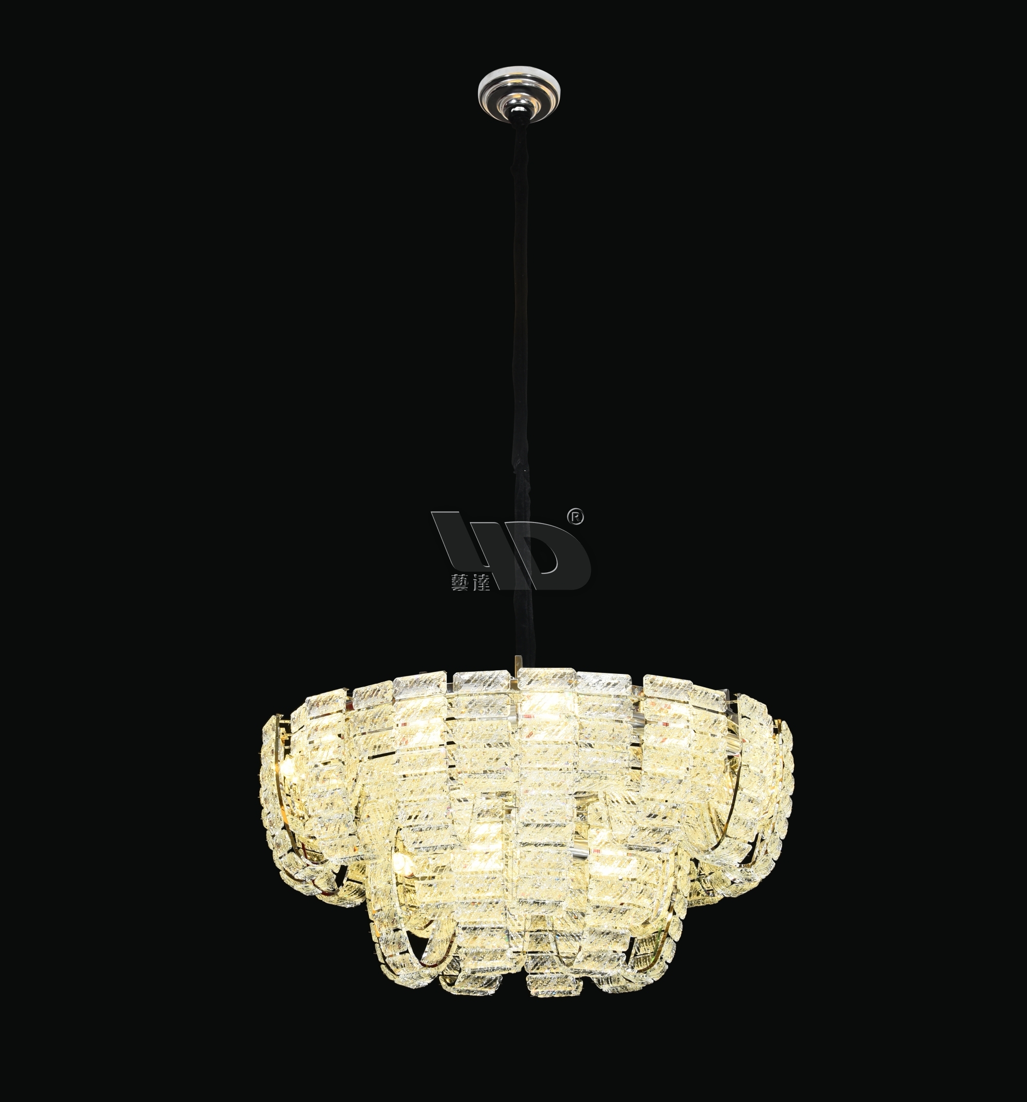 Crystal Plate Pendant lamp