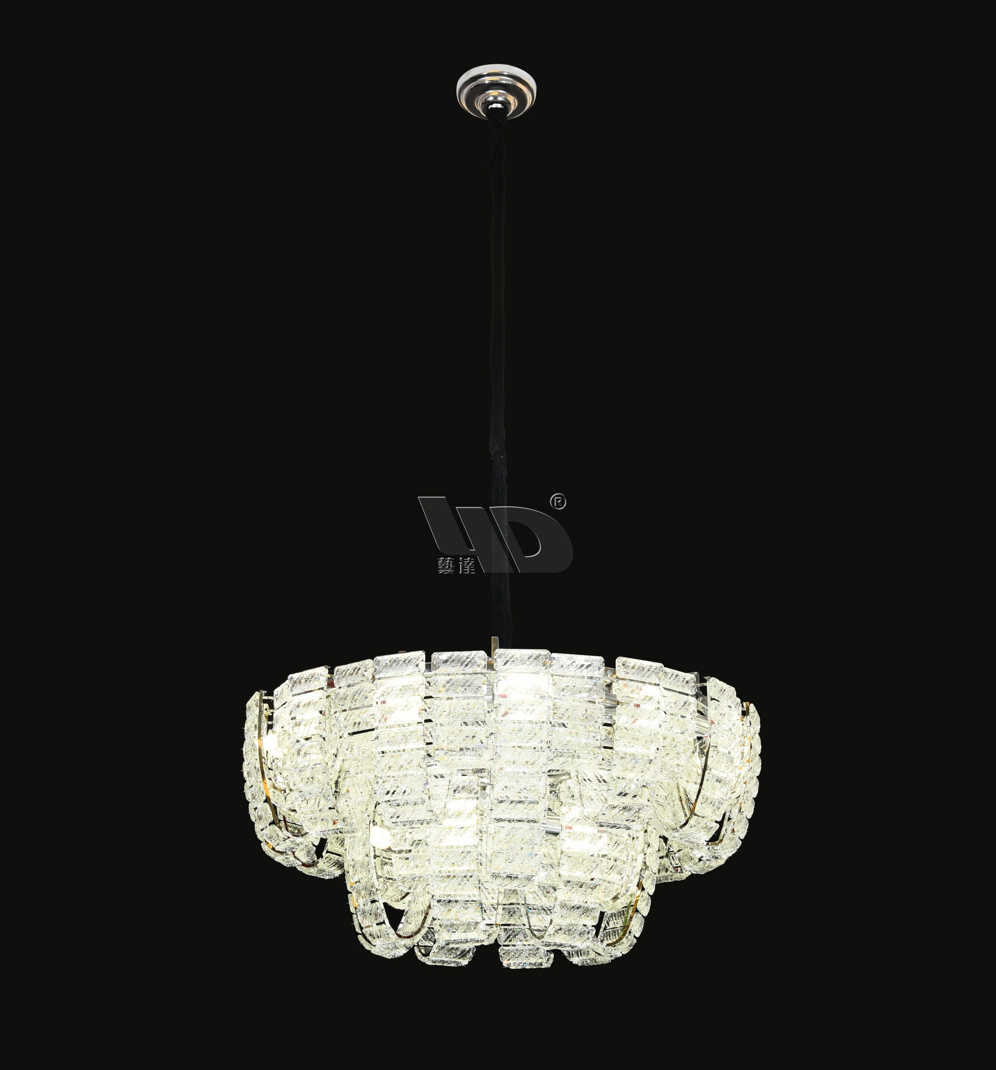 Crystal Plate Pendant lamp